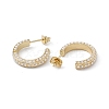 Long-Lasting Plated Brass Stud Earrings with Plastic Pearl for Women EJEW-A088-14G-2