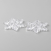 Transparent Acrylic Connector Charms TACR-WH0001-74C-2