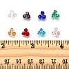 8 Colors Imitate Austrian Crystal Electroplate Bicone Glass Bead Strands GLAA-FP0001-32-3