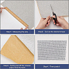 Self Adhesion Imitation Linen Wallpaper Peel AJEW-WH0270-16B-5