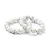 Natural Howlite Beaded Stretch Bracelets BJEW-A117-C-03-4