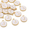 Golden Plated Alloy Charms X-ENAM-S118-01J-4