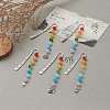 Tibetan Style Alloy Bookmarks for Halloween's Day AJEW-JK00165-6
