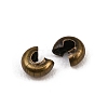 Iron Crimp Beads Covers X-IFIN-H028-AB-3