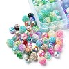 385Pcs 15 Style ABS Plastic Imitation Pearl & Transparent Crackle Acrylic Beads OACR-YW0001-46-2