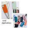 Fashewelry 12Pcs 6 Colors Acrylic & CCB Plastic Curb Chain Phone Case Chain HJEW-FW0001-01-14