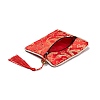 Chinese Brocade Tassel Zipper Jewelry Bag Gift Pouch ABAG-F005-13-3