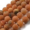 Natural Weathered Agate Beads Strands G-P538-A01-10-1