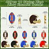 40Pcs 10 Styles Zinc Alloy Enamel Beads FIND-CJ0003-77-2