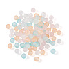 800Pcs 4 Colors Transparent Acrylic Beads FACR-TA0001-03-8