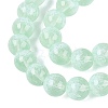 Transparent Half Spray Painted Glass Beads Strands LS-GLAA-Q110-02A-02-3