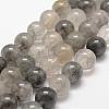 Natural Cloudy Quartz Beads Strands G-E376-8mm-01-2