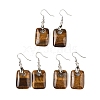 Natutal Tiger Eye Dangle Earrings EJEW-F343-E08-1