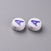Opaque White Acrylic Beads SACR-T338-12A-2