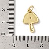 Autumn Theme Rack Plating Brass Cubic Zirconia Pendants KK-Z056-32G-04-3