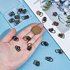 20Pcs 2 Colors Alloy Zipper with D Ring SENE-CY0001-12B-3