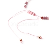 Adjustable Natural Pearl Beads Nylon Thread Braided Bead Bracelets Set BJEW-JB06454-13