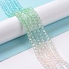 Transparent Glass Beads Strands GLAA-E036-07C-3