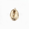 Electroplated Shell Pendants BSHE-E024-02G-1