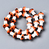 Handmade Porcelain Ceramic Beads Strands PORC-T006-05H-2