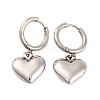 Non-Tarnish 304 Stainless Steel Hoop Earrings for Women EJEW-Z057-14P-02-1