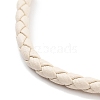 Braided Round Imitation Leather Bracelets Making BJEW-H610-03G-08-2