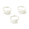 Natural Spiral Shell Finger Rings RJEW-TA00172-01-2