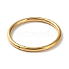 Ion Plating(IP) 304 Stainless Steel Simple Plain Band Finger Ring for Women Men RJEW-F152-04G-2
