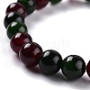 Dyed Natural Jade Beads Stretch Bracelets BJEW-J183-B-06-2