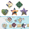 30Pcs Rainbow Iridescent Printed Opaque Acrylic Beads OACR-FS0002-58C-01-2