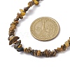 Natural Tiger Eye Chip Beaded Necklace NJEW-JN04616-08-3