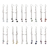 10 Pairs 10 Styles Brass Moon Dangle Earrings EJEW-JE06676-1