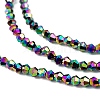 Transparent Electroplate Glass Beads Strands EGLA-A039-T2mm-UA02-3