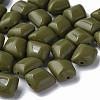 Opaque Acrylic Beads MACR-S373-15A-A11-3