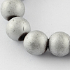 Non-magnetic Synthetic Hematite Beads Strands X-G-Q933-6mm-03-2