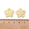 304 Stainless Steel Laser Cut Hollow Flower Connector Charms STAS-M111-10G-3