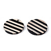 Stripe Resin & Wood Pendants RESI-ZX017-73-2