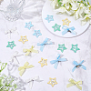 12Pcs Star Iron Snap Hair Clips OHAR-CP0001-24B-4