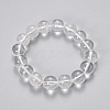 Natural Quartz Crystal Beaded Stretch Bracelets BJEW-Q692-46-8mm-1