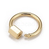 Brass Screw Carabiner Lock Charms KK-T047-06-4