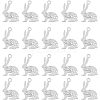 HOBBIESAY 20Pcs 201 Stainless Steel Bunny Pendants STAS-HY0001-02P-1