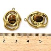 Natural Tiger Eye Pendants STAS-H438-10G-04-3