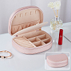 Waterproof Imitation Leather Jewelry Storage Bag with Zipper PW-WG10316-02-1