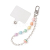 Acrylic Shell Pearl Beaded Mobile Straps HJEW-JM01098-1