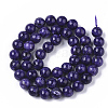 Natural Quartzite Jade Beads Strands G-S150-57-8mm-1-2
