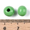 Spray Painted Round Natural Schima Wood Beads WOOD-A018-8mm-08-3