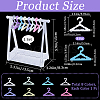 1 Set Coat Hanger Removable Acrylic Earring Displays EDIS-CP0001-10-2