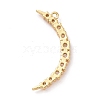 Eco-friendly Brass Micro Pave Clear Cubic Zirconia Pendants KK-D079-11G-2