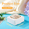 White Cardstock Flower Printed Paper Packaging Mailer Boxes CON-TAC0022-01-5