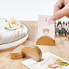 48Pcs Half Round Wood Name Card Holder AJEW-DR0002-67-4